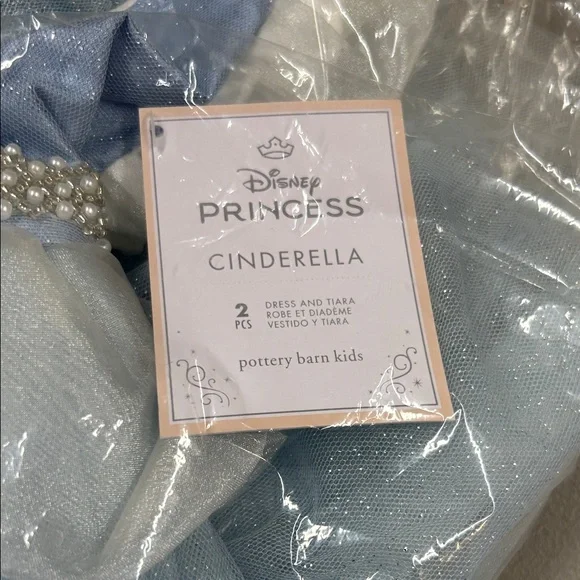 Pottery Barn Disney Princess Cinderella Costume Blue Dress Toddler Size 3T NWT - Picture 4 of 8